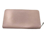 Louis Vuitton Wallet Epi Zippy Rose Ballerine Leather Zip Around Silver — view 2
