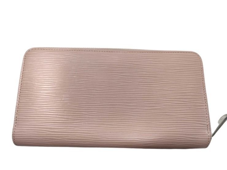 Louis Vuitton Wallet Epi Zippy Rose Ballerine Leather Zip Around Silver — view 2