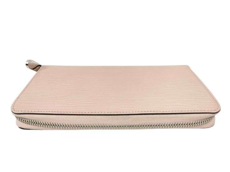 Louis Vuitton Wallet Epi Zippy Rose Ballerine Leather Zip Around Silver — view 4