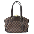 Louis Vuitton Handbag Verona PM Damier Canvas Brown Gold