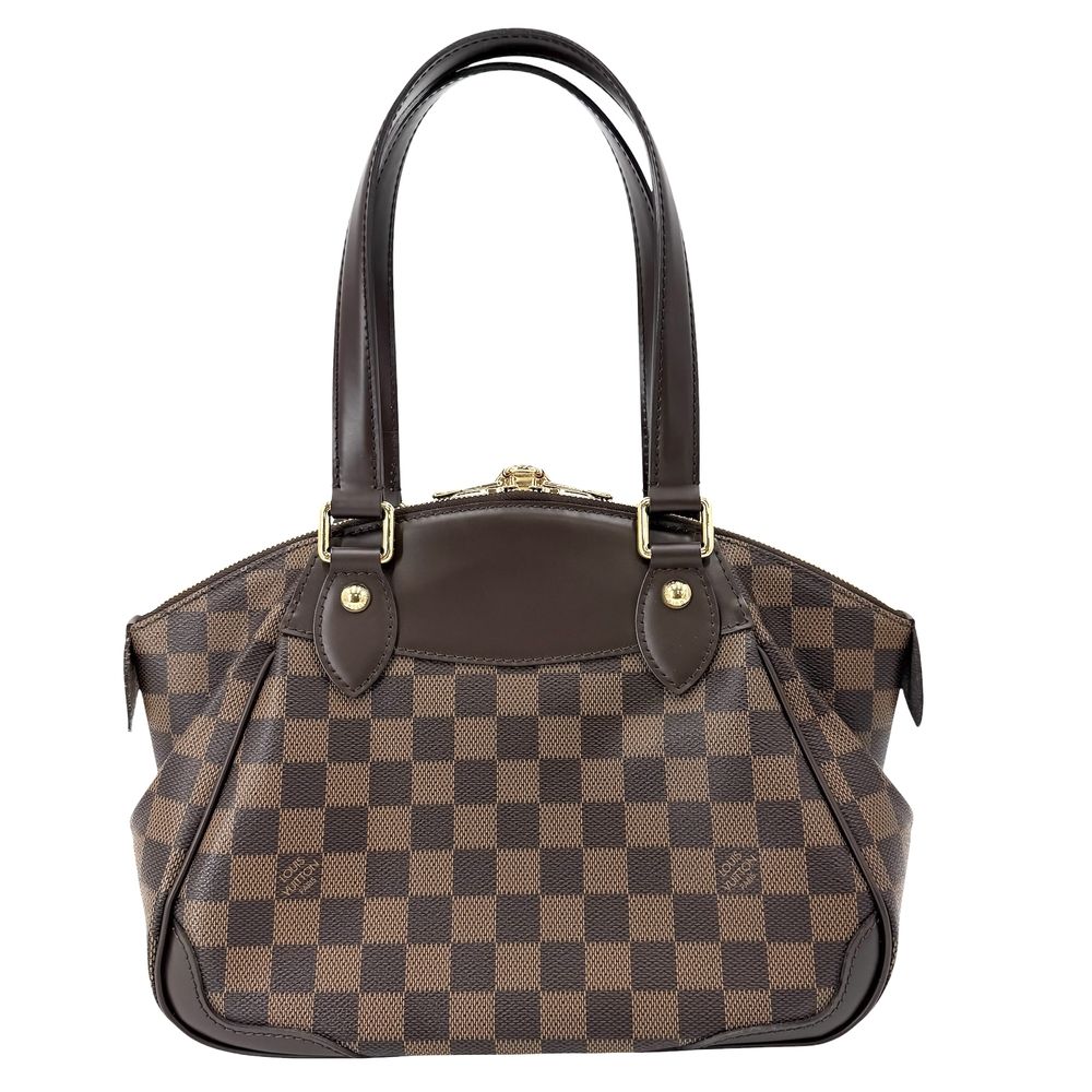 Louis Vuitton Handbag Verona PM Damier Canvas Brown Gold — view 2