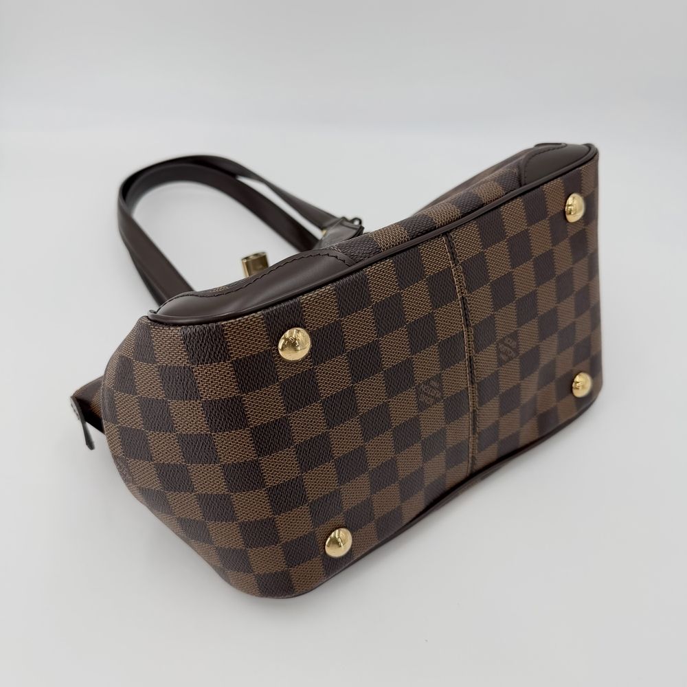 Louis Vuitton Handbag Verona PM Damier Canvas Brown Gold — view 3