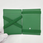 Dior Card Case Clover Magic Wallet Oblique Leather Green — view 4