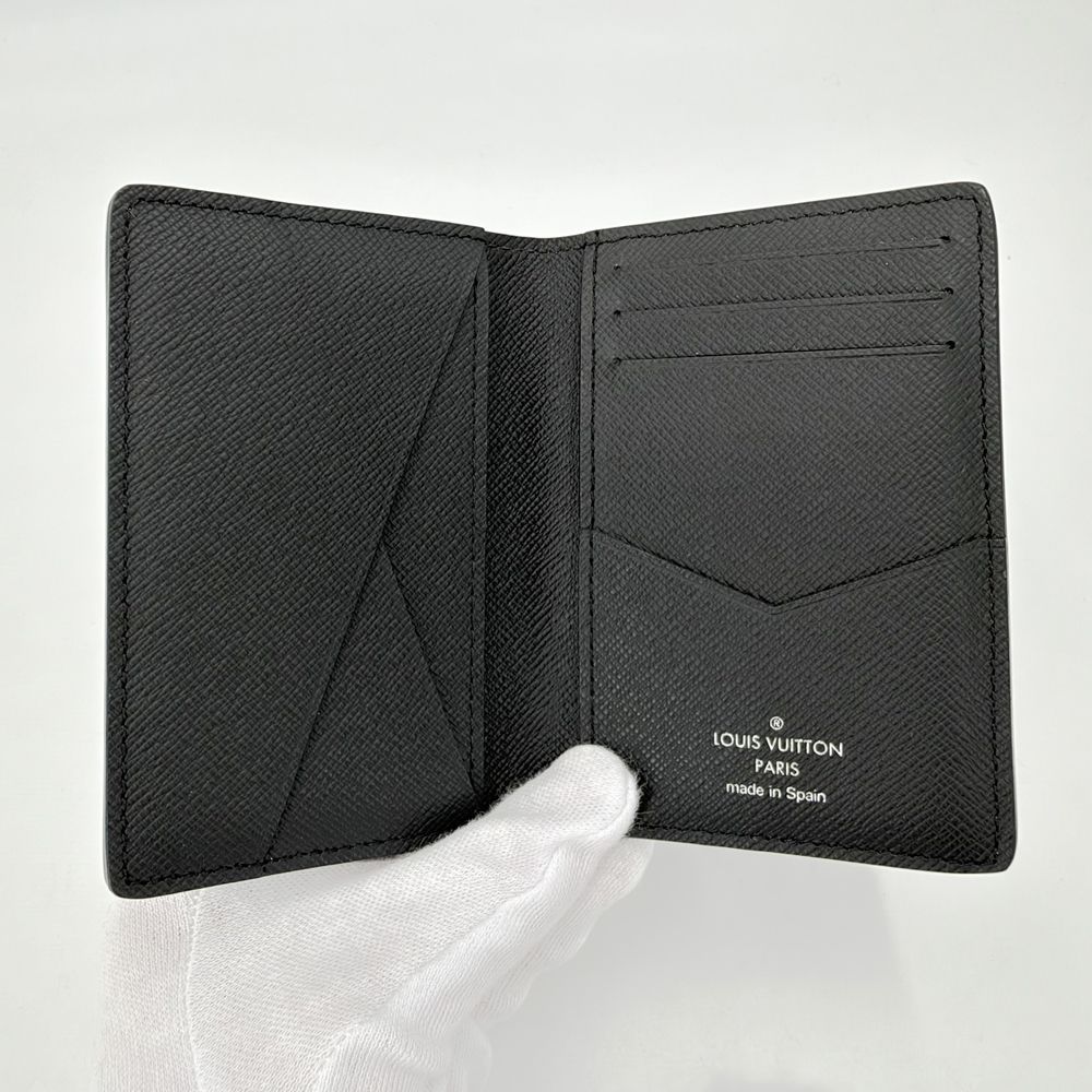 Louis Vuitton Card Case Monogram Eclipse Pocket Organizer Black — view 3