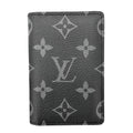 Louis Vuitton Card Case Monogram Eclipse Pocket Organizer Black