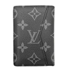 Louis Vuitton Card Case Monogram Eclipse Pocket Organizer Black — view 2