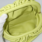 Bottega Veneta Shoulder Bag the Pouch Chain Leather Yellow Gold — view 4