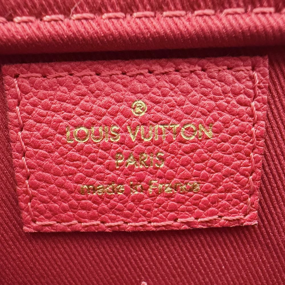 Louis Vuitton 2-Way Three PM Shoulder Bag Crossbody Monogram Empreinte Red Gold — view 5