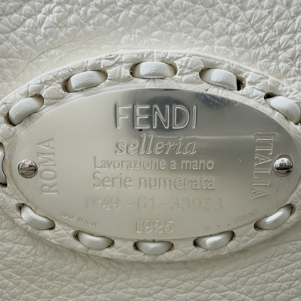 Fendi 2-Way Peekaboo Selleria Shoulder Bag Crossbody Small with Scarf Leather — view 5