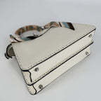 Fendi 2-Way Peekaboo Selleria Shoulder Bag Crossbody Small with Scarf Leather — view 3