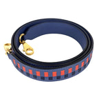 Hermes Shoulder Strap Bandouliere Tresage de Cuir Blue Red Gold