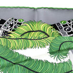 Hermes Scarf Carre 90 Sous le Gide de Mars Tactician Silk Gray Green — view 4