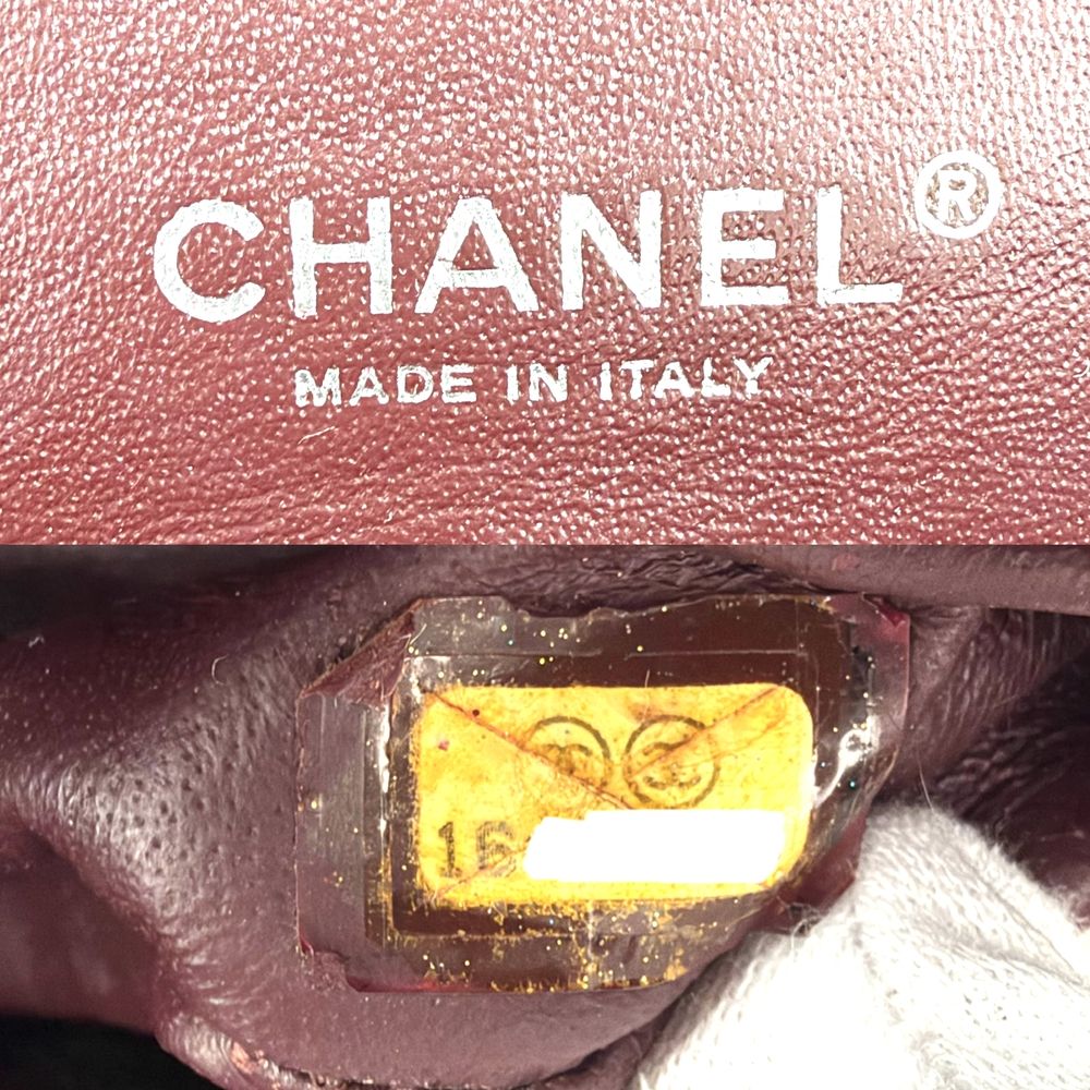 Chanel Shoulder Bag Quilted 30 Maxi Double Chain Flap Crossbody CC Logo — view 6