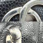 Chanel Shoulder Bag Quilted 30 Maxi Double Chain Flap Crossbody CC Logo — view 8