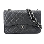 Chanel Shoulder Bag Quilted 30 Maxi Double Chain Flap Crossbody CC Logo