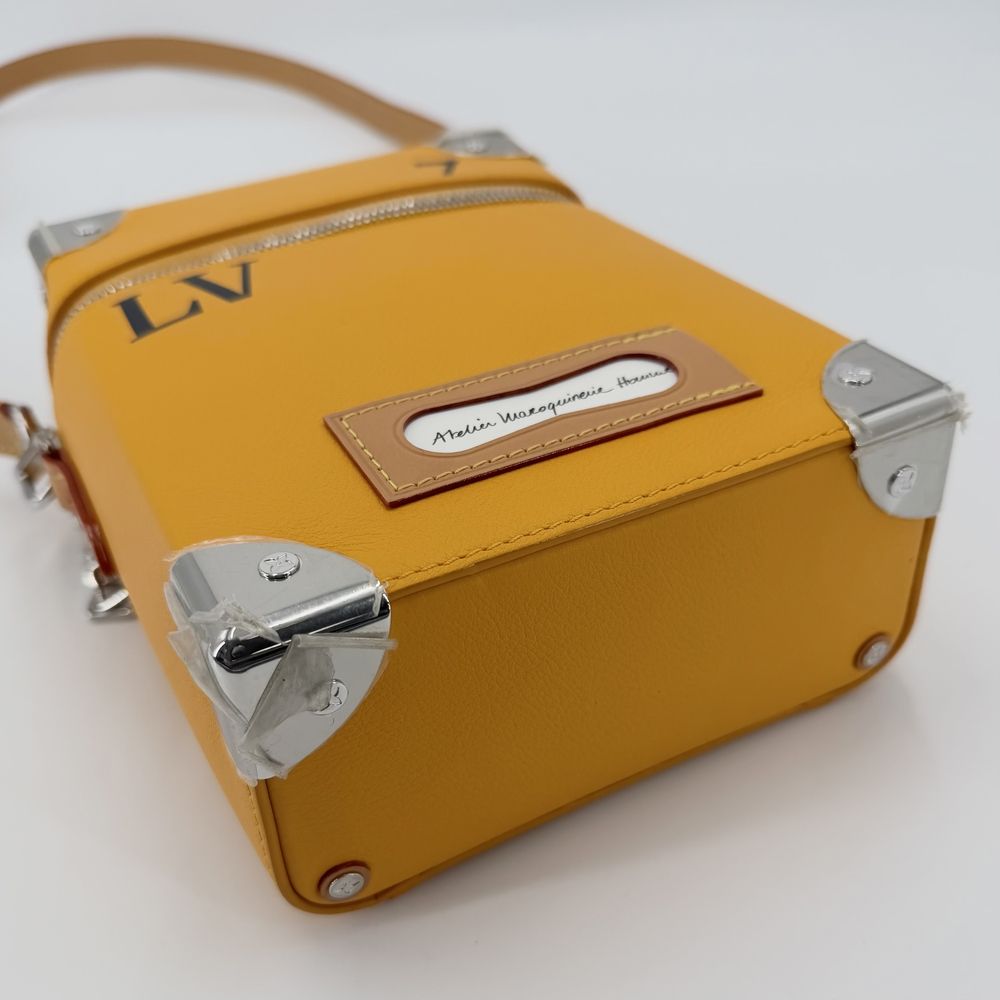 Louis Vuitton 2-Way Vertical Box Trunk Logo Shoulder Crossbody Bag Calfskin — view 3