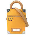 Louis Vuitton 2-Way Vertical Box Trunk Logo Shoulder Crossbody Bag Calfskin