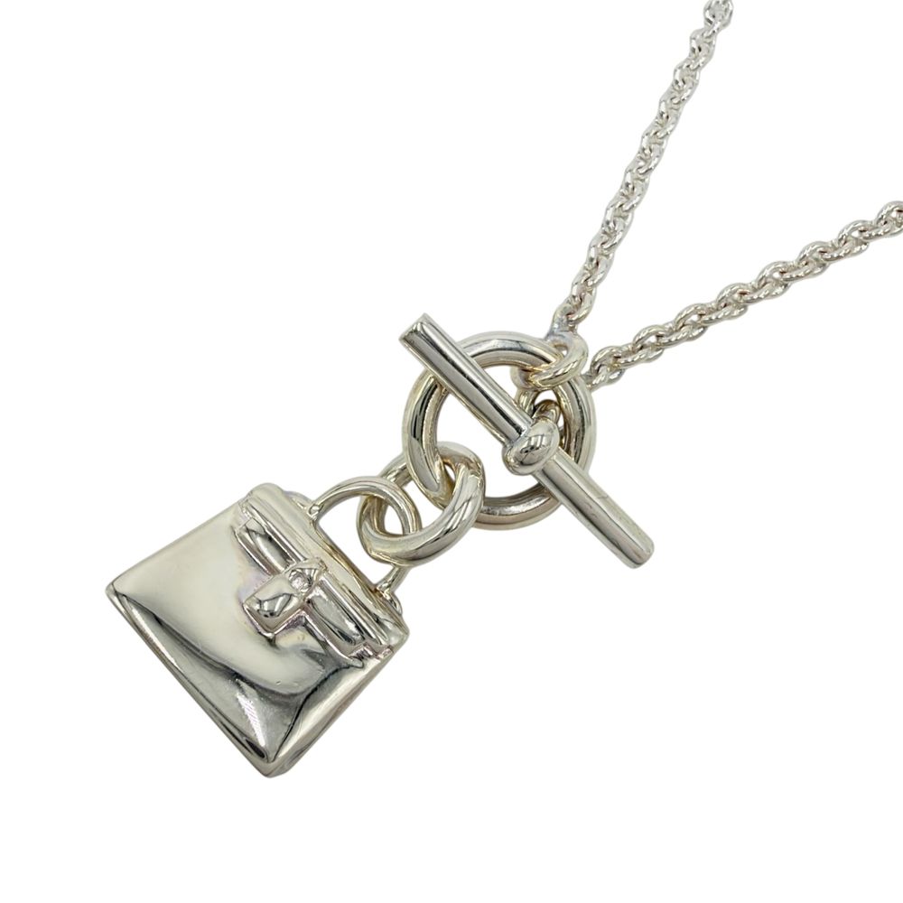 Hermes Pendant Amulette Kelly Bag Motif 925 Sterling Silver