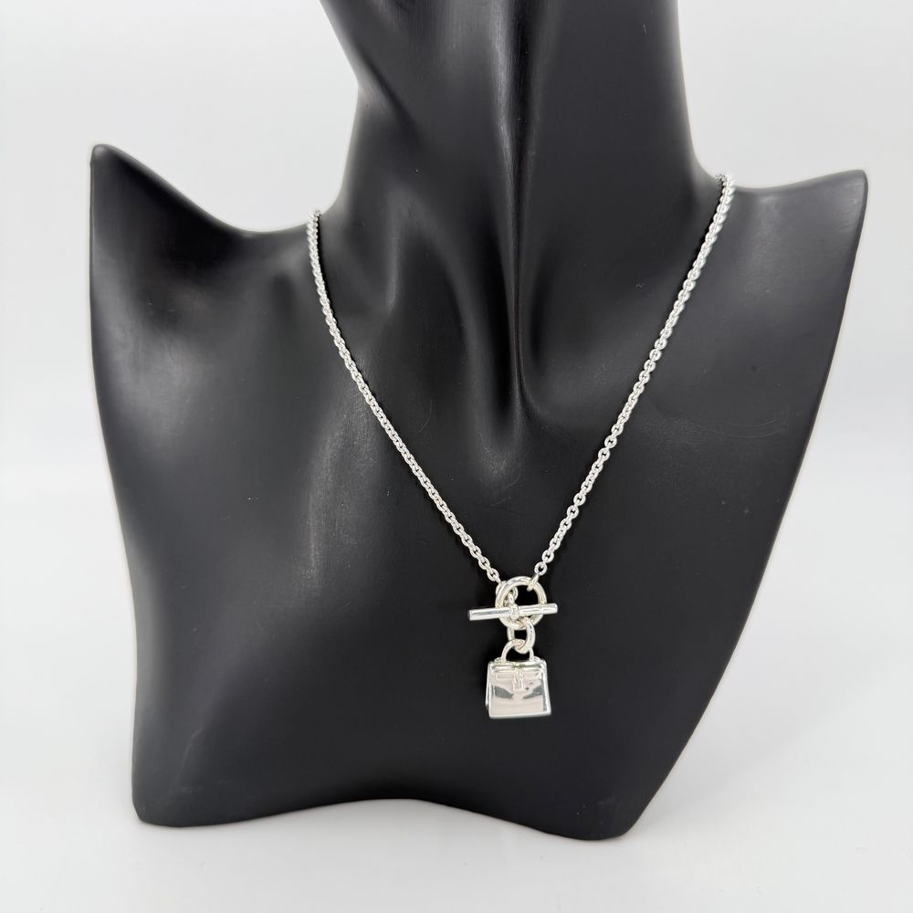 Hermes Pendant Amulette Kelly Bag Motif 925 Sterling Silver — view 3