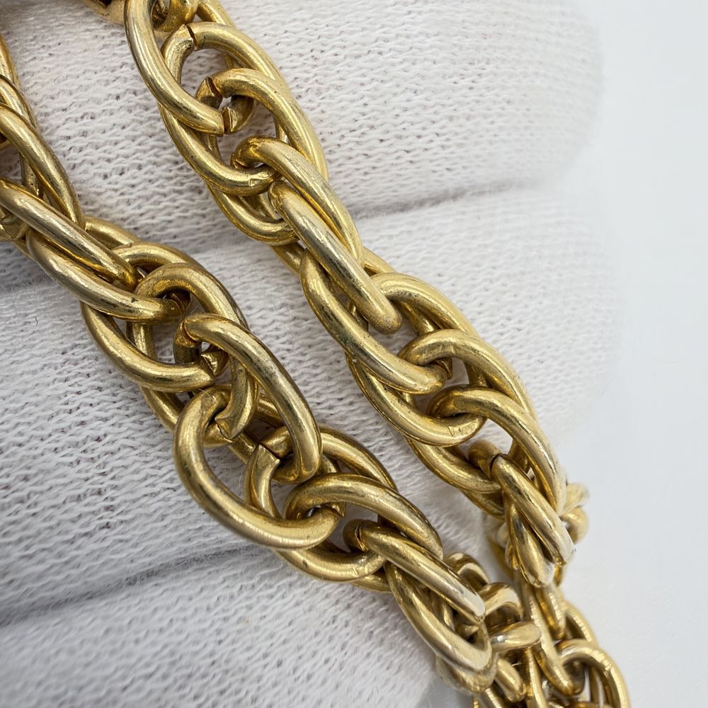 Chanel Necklace CC Logo Long Gold Plated — view 6