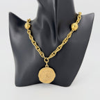 Chanel Necklace CC Logo Long Gold Plated — view 3