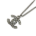 Chanel Necklace CC Logo Rhinestone