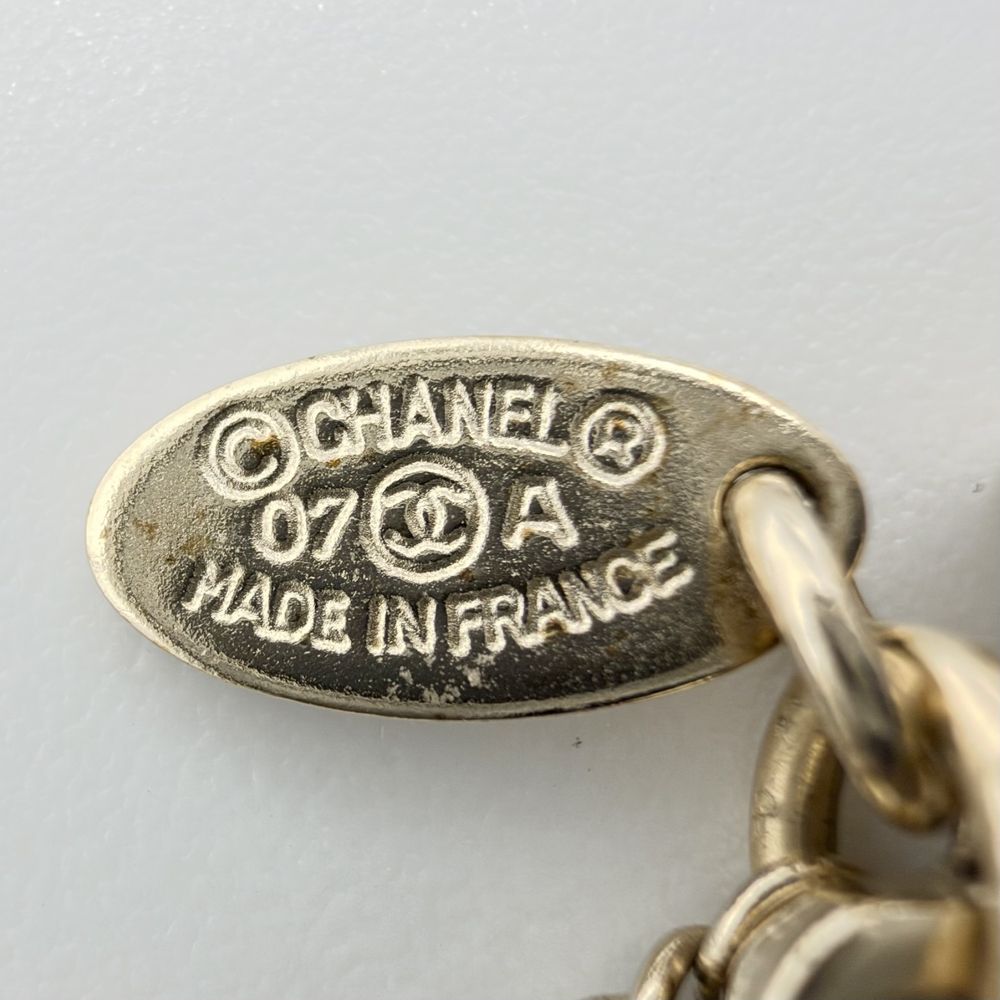 Chanel Necklace CC Logo Vintage Rhinestone 07A — view 4