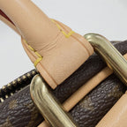 Louis Vuitton Handbag Manhattan PM Monogram Canvas Brown Gold — view 8