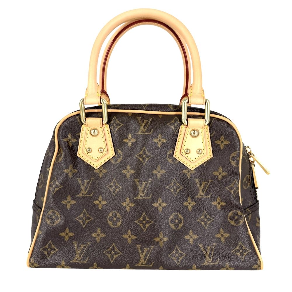 Louis Vuitton Handbag Manhattan PM Monogram Canvas Brown Gold — view 2