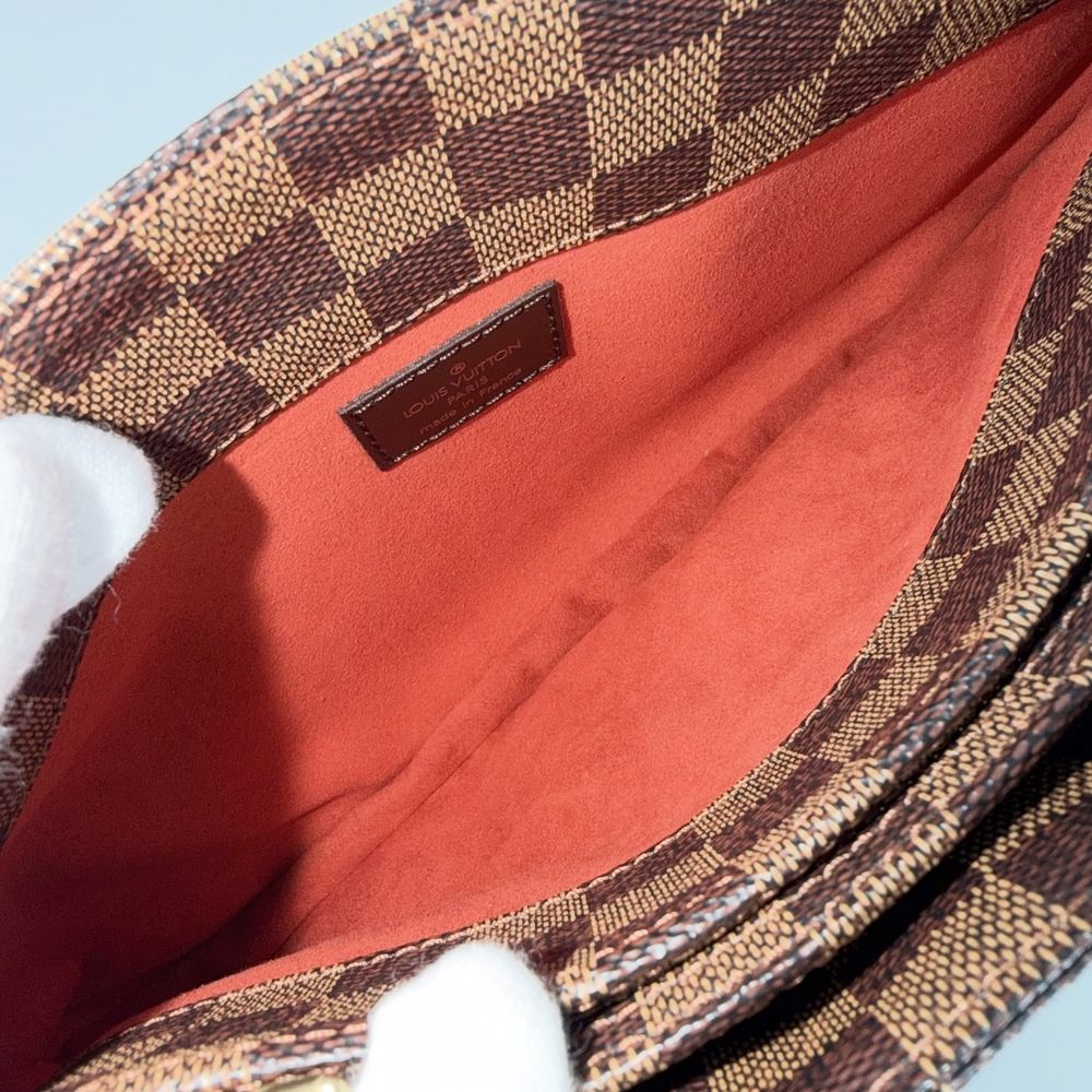 Louis Vuitton Shoulder Bag Damier Canvas Brown Gold — view 6
