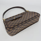 Louis Vuitton Shoulder Bag Damier Canvas Brown Gold — view 3