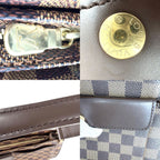 Louis Vuitton Shoulder Bag Damier Canvas Brown Gold — view 8