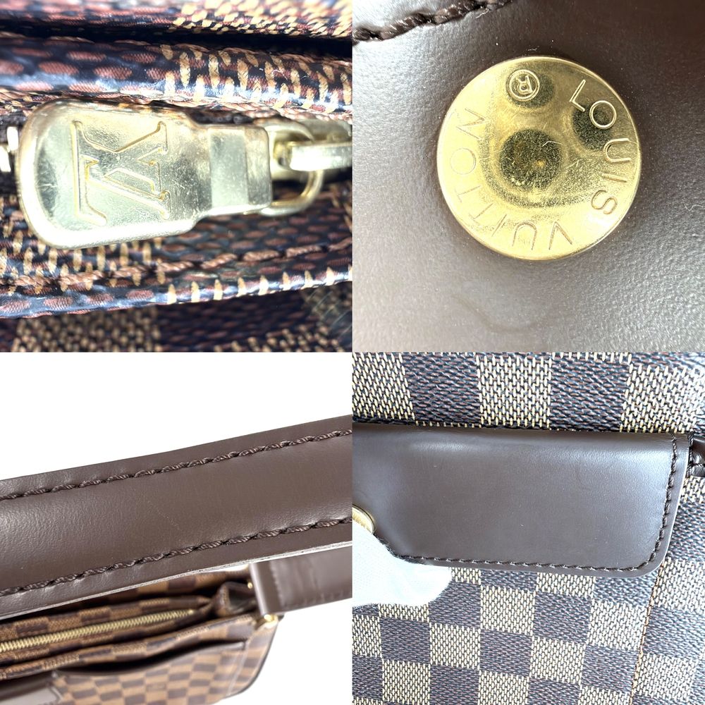 Louis Vuitton Shoulder Bag Damier Canvas Brown Gold — view 8