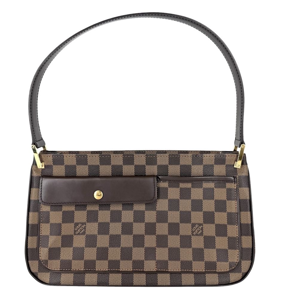 Louis Vuitton Shoulder Bag Damier Canvas Brown Gold