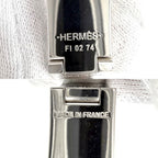 Hermes Bangle Clic H Bracelet Off White Silver — view 4