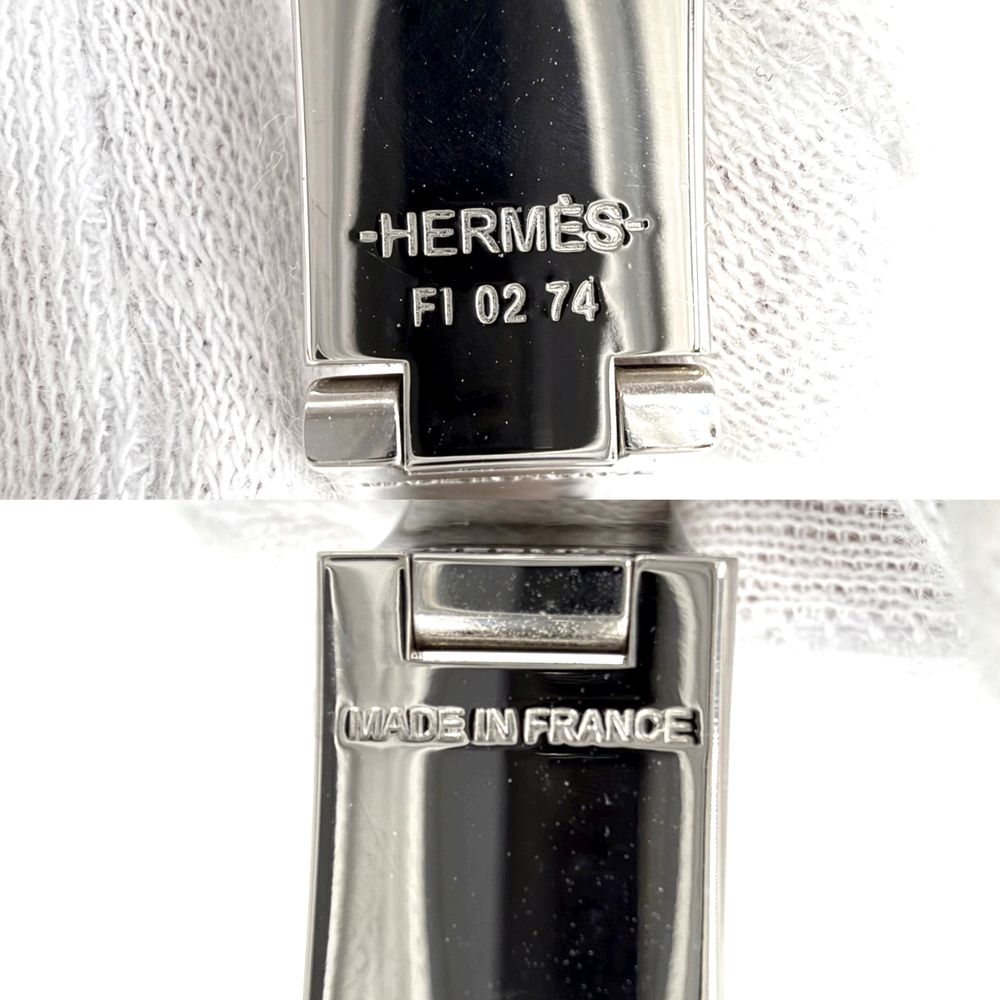 Hermes Bangle Clic H Bracelet Off White Silver — view 4