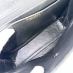 Chanel Handbag Quilted CC Logo Turnlock Top Handle Caviar Leather Black Gold — view 4