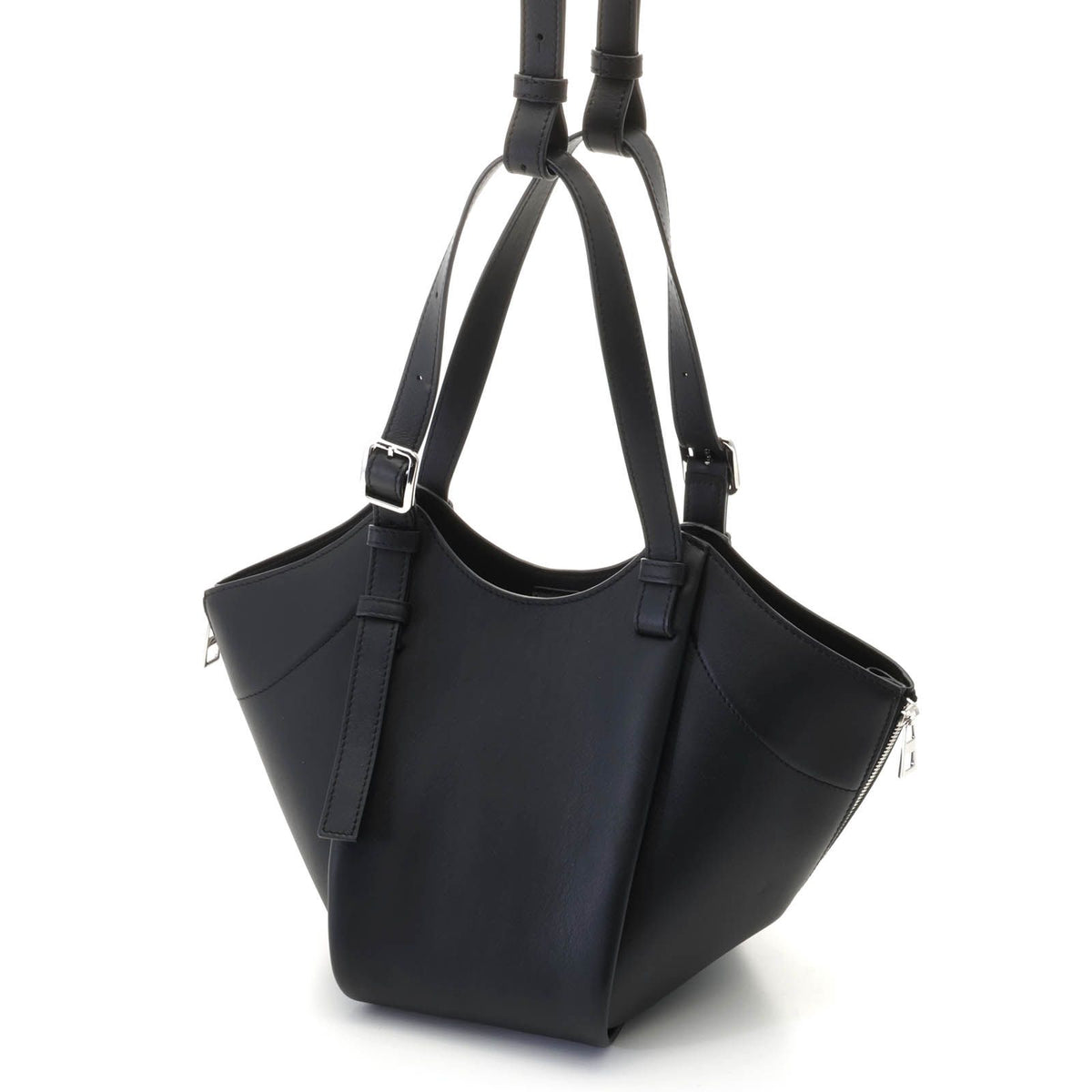 Loewe Hammock Flip Black Leather Shoulder Bag — view 2