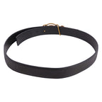 Saint Laurent Belt Leather YSL Logo Buckle 85 Black — view 3