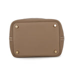 Hermes Handbag Picotin Lock PM Etoupe Gold Taurillon Clemence Tote — view 3
