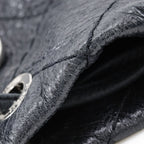 Chanel on the Road Wild Stitch Drawstring Leather Black Shoulder Bag — view 8