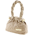Louis Vuitton Stratus PM Monogram Olympe Lambskin Ecru Beige Tote Bag — view 2