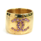 Chanel Ring CC Logo Heart