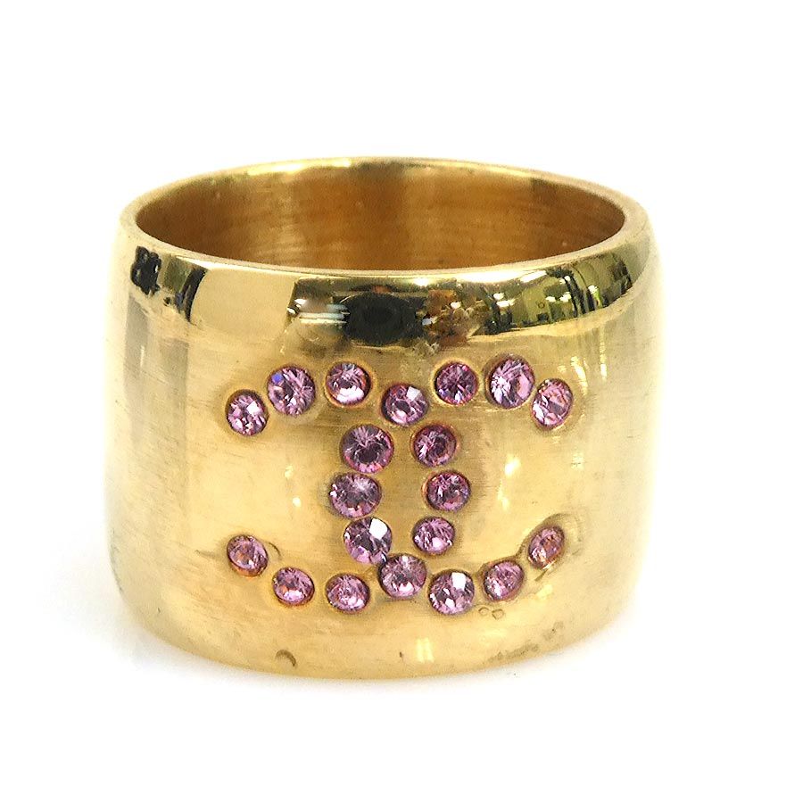 Chanel Ring CC Logo Heart
