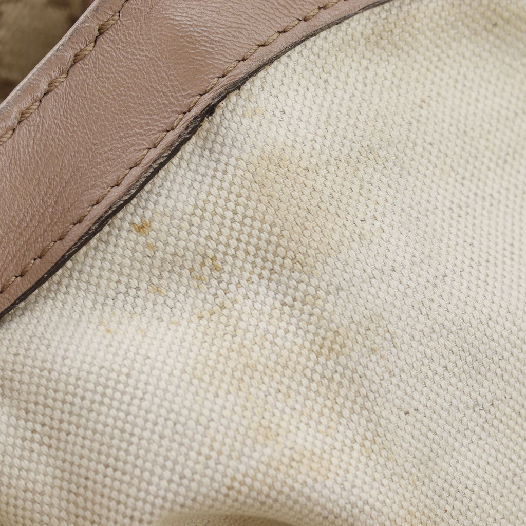 Gucci Sukey Diamante Canvas Beige Tote Bag — view 8