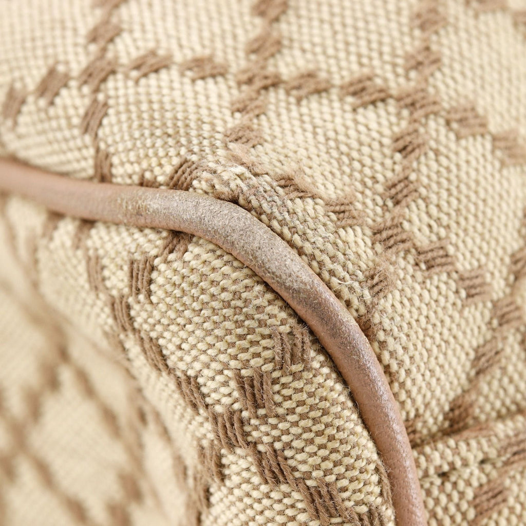 Gucci Sukey Diamante Canvas Beige Tote Bag — view 4