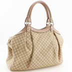 Gucci Sukey Diamante Canvas Beige Tote Bag — view 3