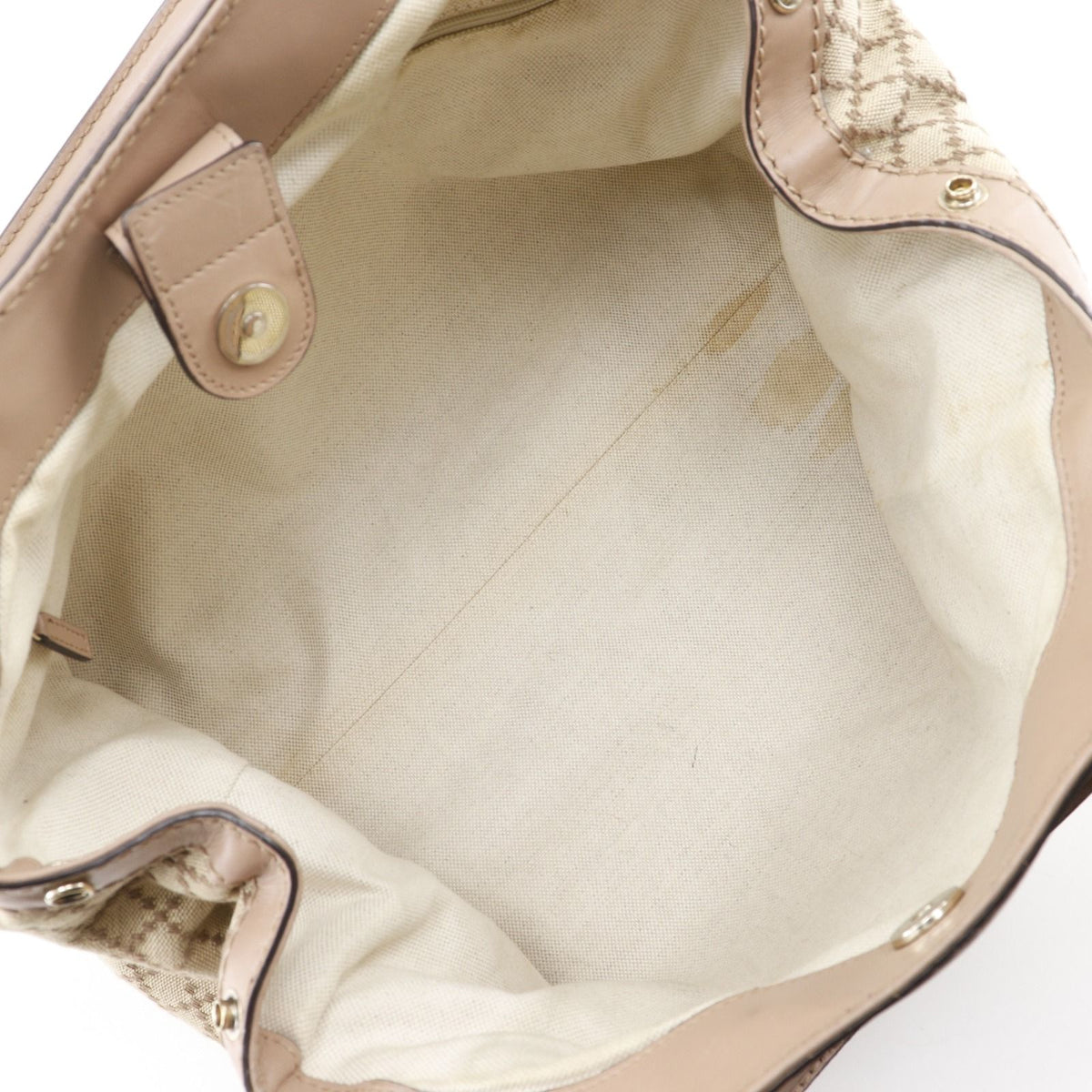 Gucci Sukey Diamante Canvas Beige Tote Bag — view 6