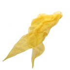Hermes Scarf Lozange Logo Sheer Silk Yellow — view 6