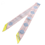 Hermes Twilly Scarf Lift Profile Silk Pink — view 5